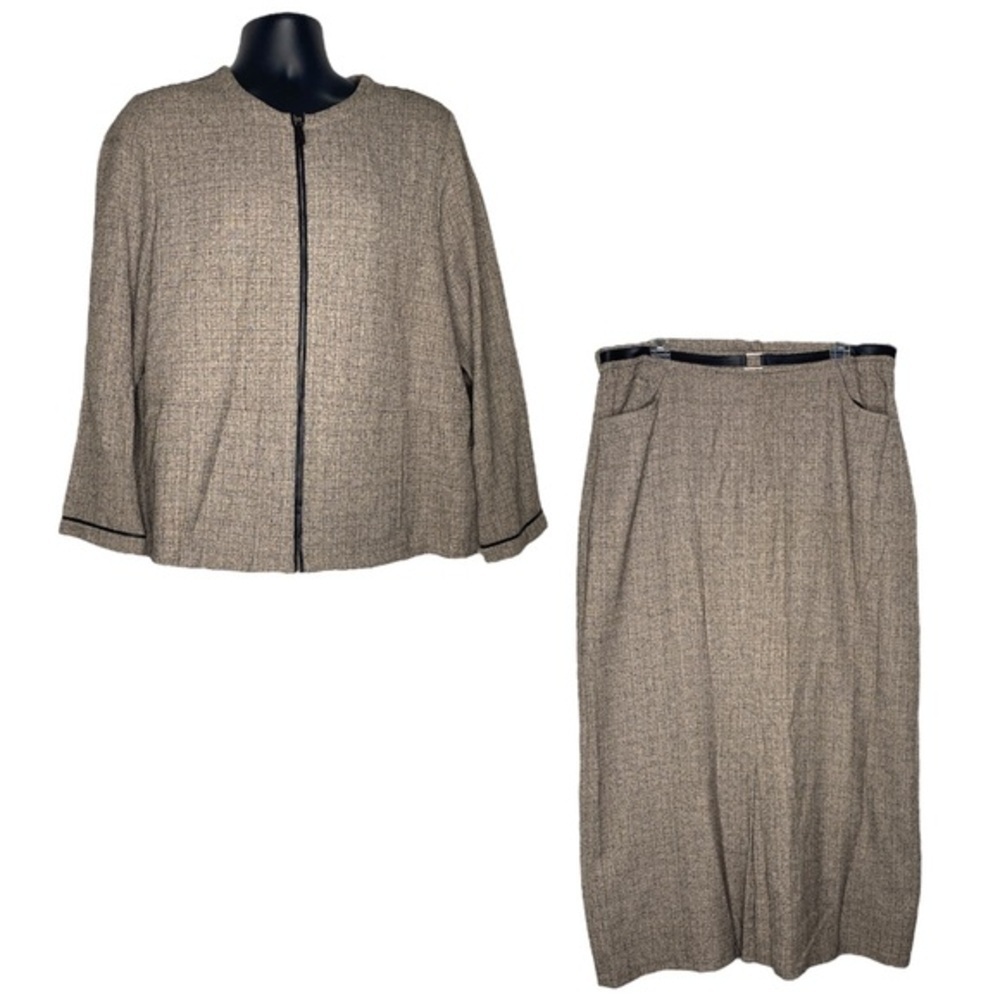 Canyon Road 2pc Jacket & Maci Skirt Set (Size:16, Color:Gray/Black)